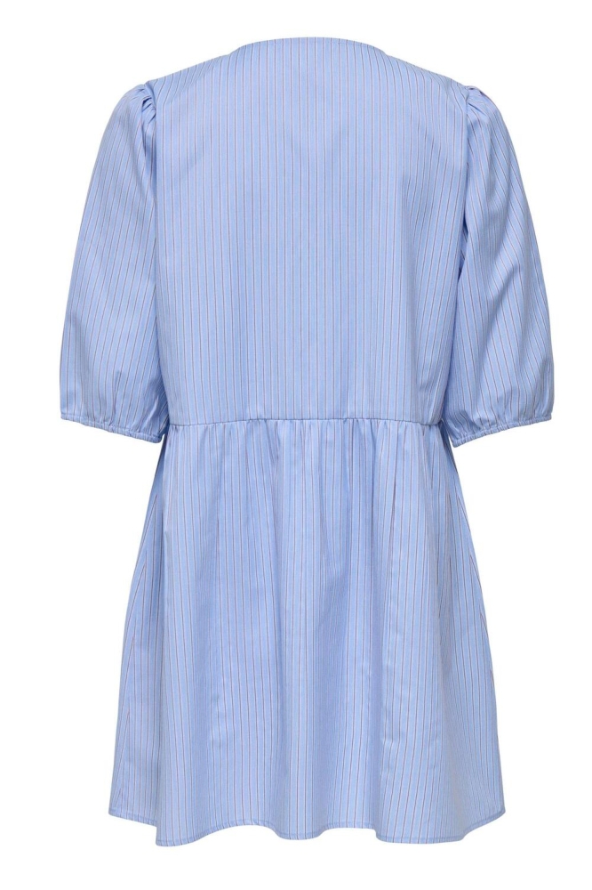 ONLCLARA TESSA LIFE SS BOW DRESS WV 15357796 Serenity/stripes